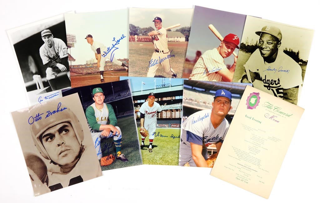 Baseball Autographs - 1930s-60s Baseball & Football Autographs Lot (17)