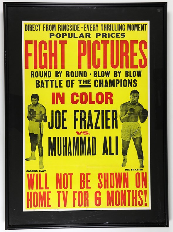 - 1971 Ali vs. Frazier Battle of the Champions Closed Circuit Poster