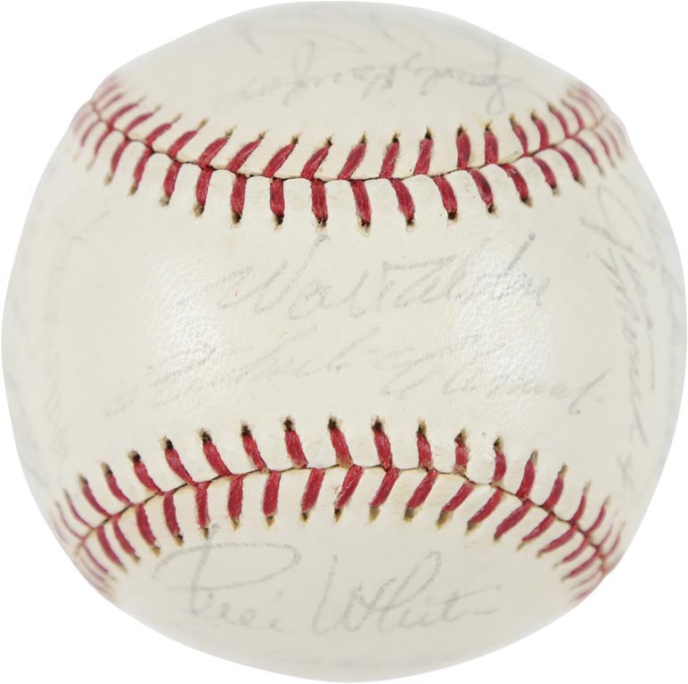 Baseball Autographs - 1964 National League All-Stars Team Signed Baseball with Roberto Clemente on Sweet Spot (JSA)