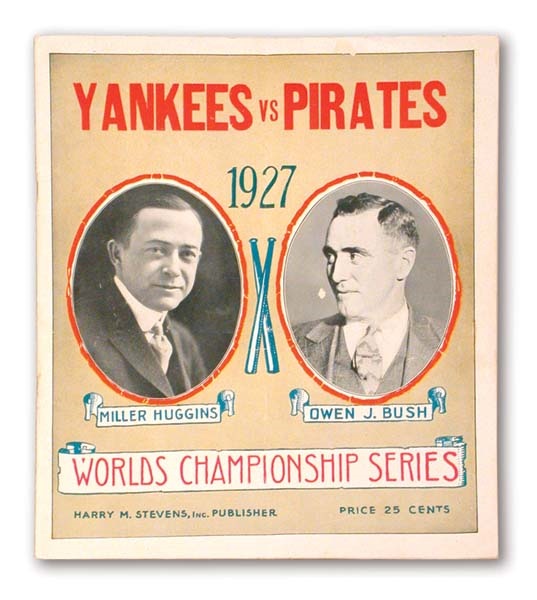 1927 Yankees World Series Program