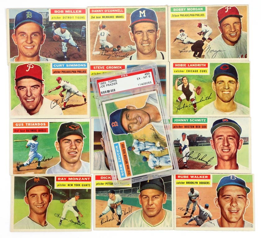 Baker's Dozen of 1956 Topps with PSA 6 (13)