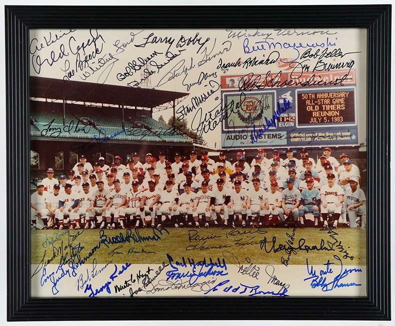 - 1983 All-Time All-Stars Multi-Signed (45) Photograph
