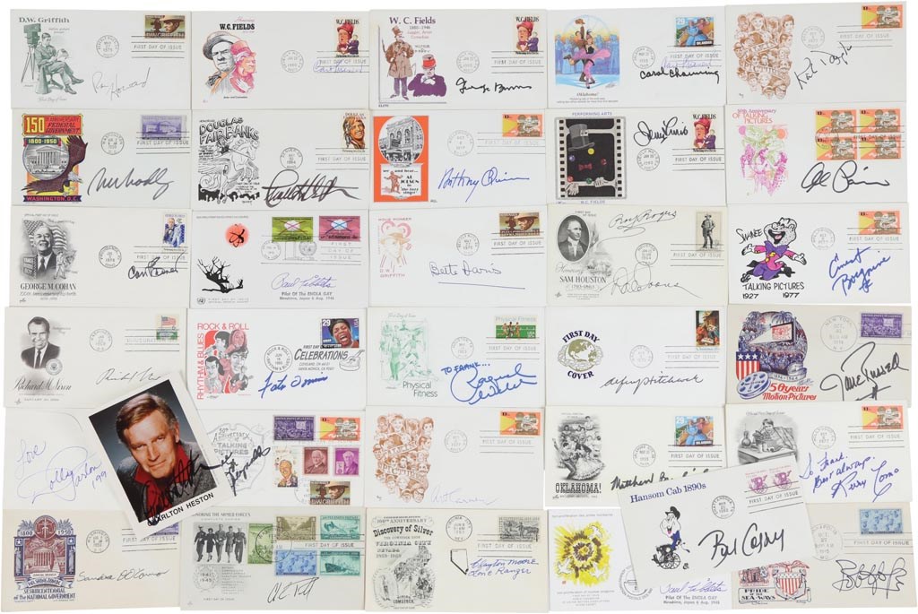 - Hollywood Icons & Important Figures Signed First Day Cover Collection (50+)