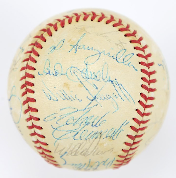 Baseball Autographs - 1971 National League All Star Team Signed Baseball with Roberto Clemente