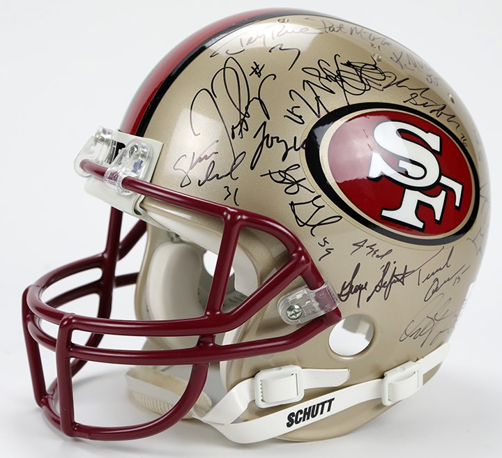 - 1996 San Francisco 49ers Team Signed Helmet (30+)