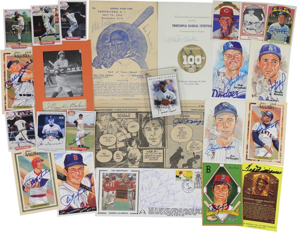 Baseball Autographs - Multi-Sport Hall of Famer Autograph Collection (70+)