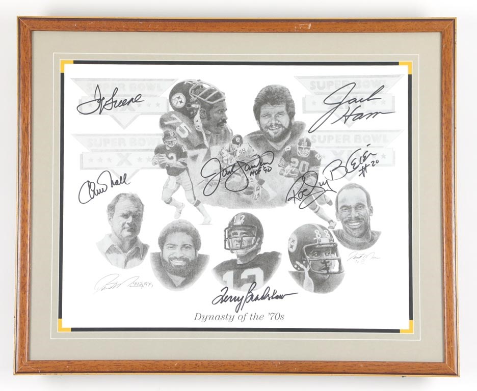 - Dynasty of The '70s Pittsburgh Steelers Signed Lithograph