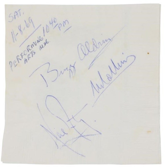 1969 Apollo 11 Complete Flight Crew Signatures - Signed Four Months After Historic Flight (JSA)