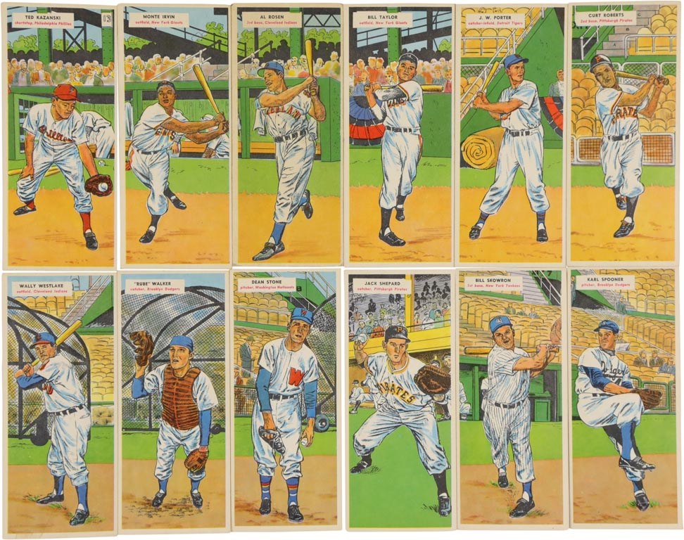 - High Grade 1955 Topps Doubleheaders Complete Unperforated Proof Set