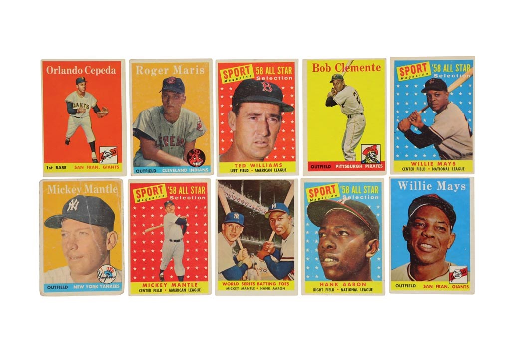 1958 Topps Baseball Near-Complete Set with Some Signed (493/494)