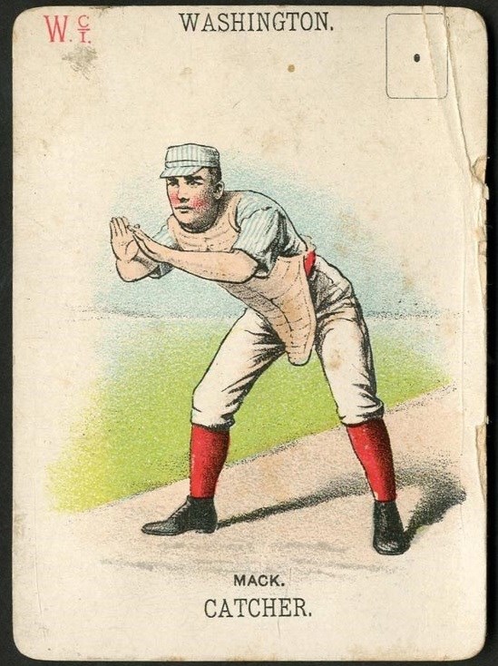 - 1888 WG1 Baseball Playing Cards Connie Mack