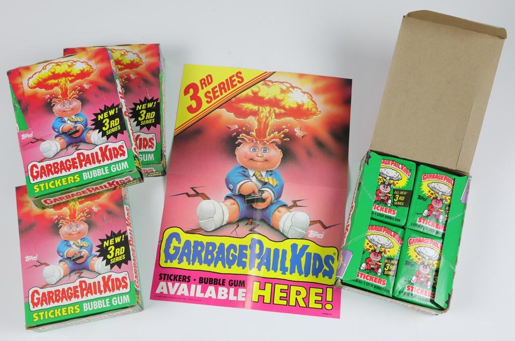 - 1985 Garbage Pail Kids Series 3 Unopened Wax Boxes (4)