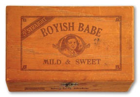 - 1920's Boyish Babe Cigar Box