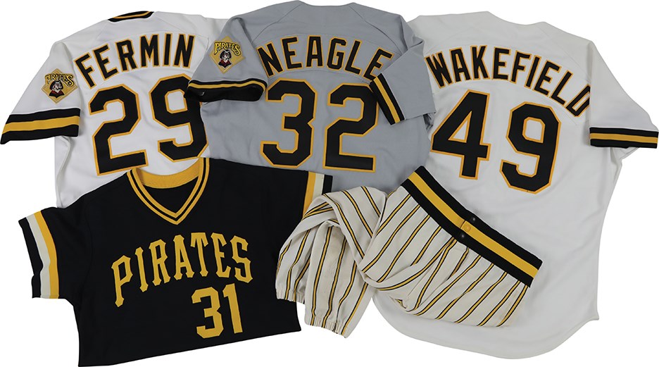 - 1970s-90s Pittsburgh Pirates Games Worn Jersey & Pants Collection (5)