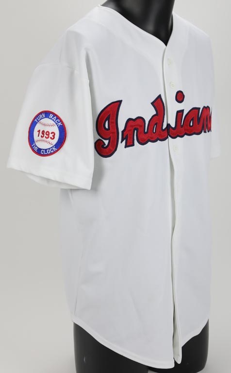 Baseball Equipment - 1993 Jesse Levis Cleveland Indians "Turn Back the Clock" Game Worn Jersey