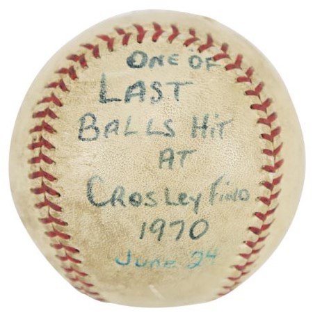- One of the Last Baseballs Hit at Crosley Field (Bernie Stowe Collection)