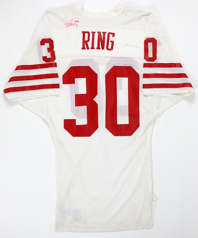 - 1981-86 Bill Ring Signed Game Worn San Francisco 49ers Jersey