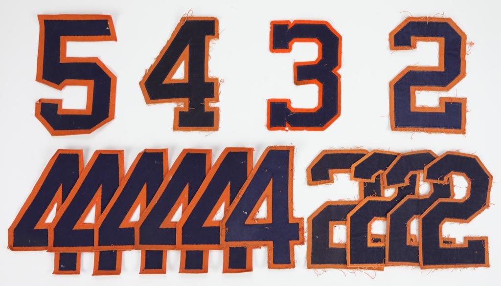 - 1960s - 80s Detroit Tigers Game Worn Uniform Numbers