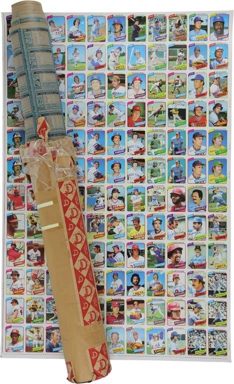 - 1980 Topps Baseball Uncut Sheet Collection (6)