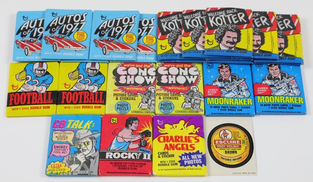 Non Sports Cards - 1970s Fleer & Topps Non Sports Unopened Packs w/1976 Topps Football (20+)