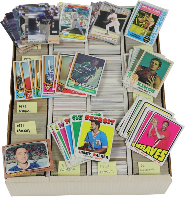 - 1970s-90s Topps Basketball and Hockey Card Collection (3,000+)