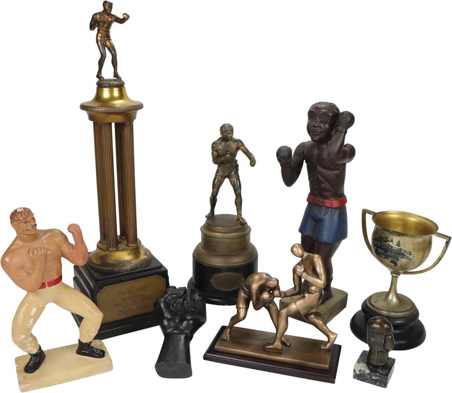 - 19th-20th Century Unusual Boxing Trophies, Statues & Display Pieces (15)