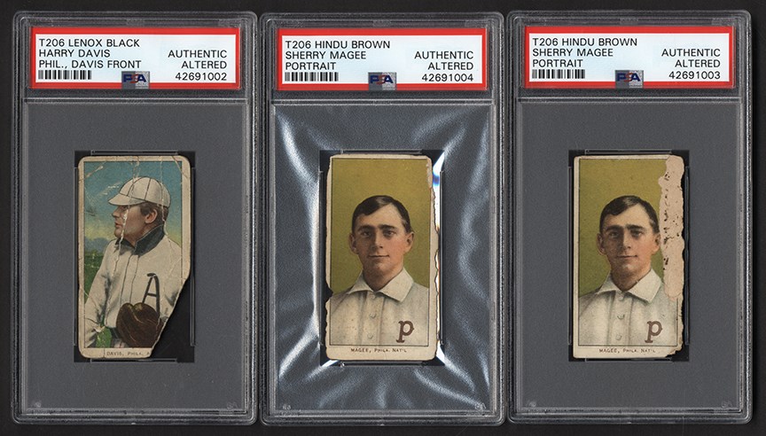 - T206 Graded Rare Back PSA Collection (3)