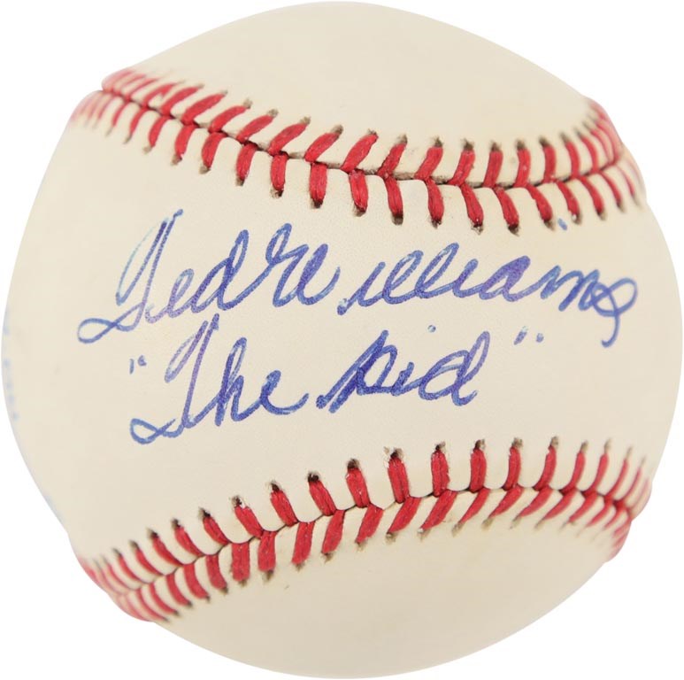 Ted Williams "The Kid" Single-Signed Baseball (PSA)