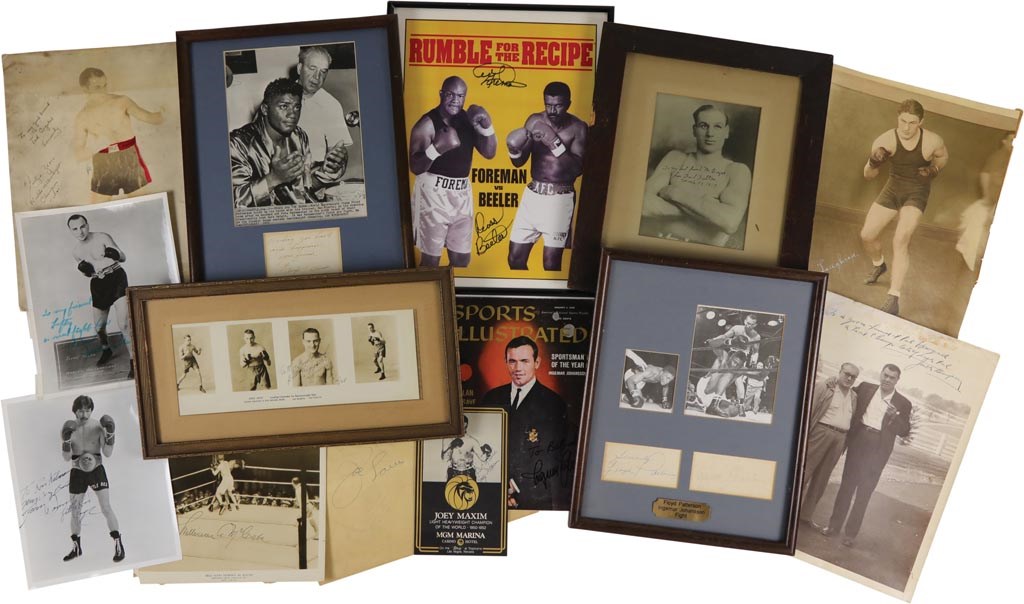 - 1901-2000s Autographed Boxing Photographs & Ephemera Collection (40)