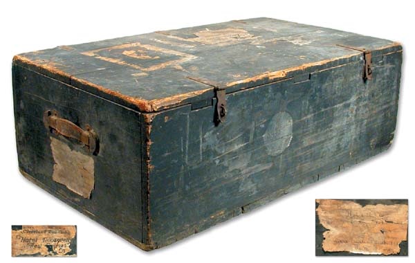 - 1910's Cleveland Indians Equipment Trunk (40x24x14")