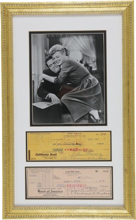 - 1952-53 Lucy and Desi Signed Checks