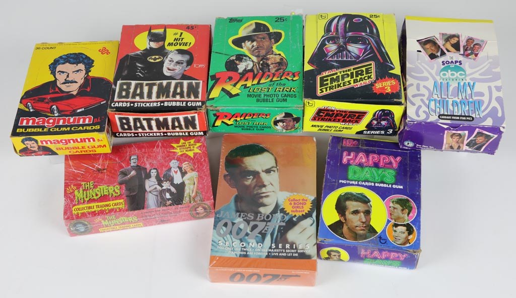 Non Sports Cards - Collection of Unopened Non-Sports Wax Boxes (8)