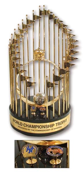 - 1996 New York Yankees Large World Series Trophy (25" tall)