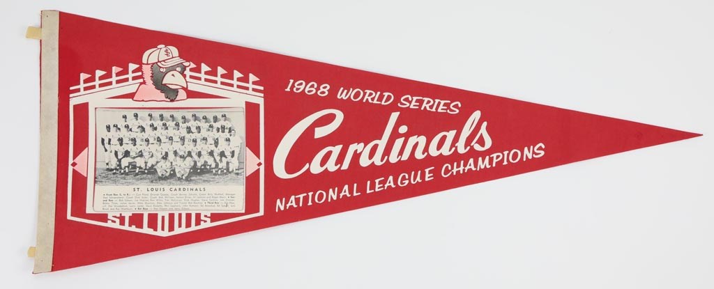 - 1968 World Series St. Louis Cardinals Photo Pennant
