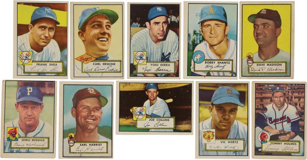 - 1952 Topps Baseball Partial Set with High Numbers (274/407)