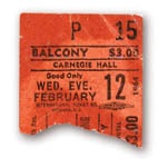 February 12, 1964 Ticket