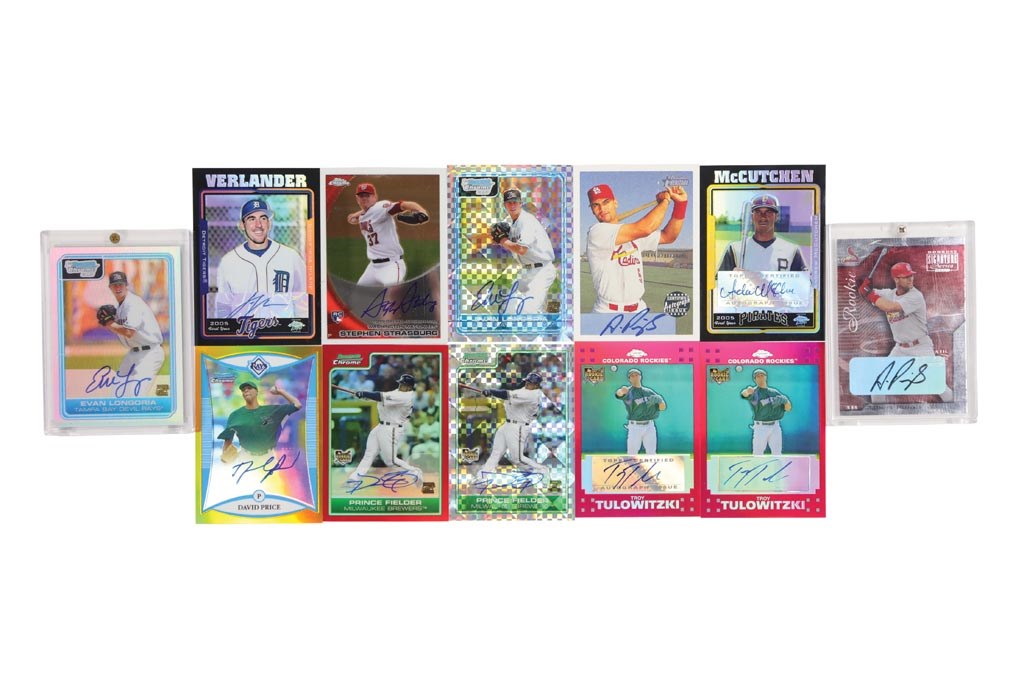 - 2000s-2010s Modern Baseball Insert Autograph Collection with Topps & Bowman Chrome Rookie Sets (300+)
