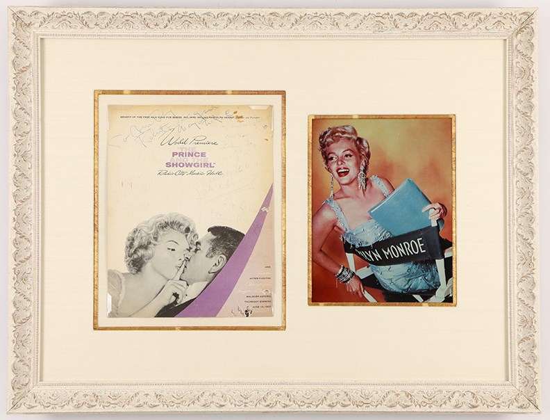 Marilyn Monroe and Others Signed "The Prince and the Showgirl" Program
