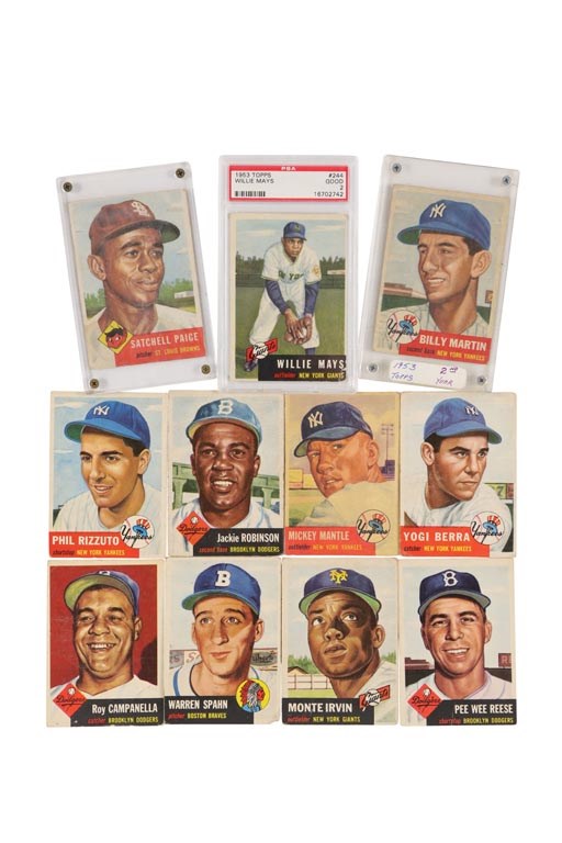 - 1953 Topps Near-Complete Set with PSA Graded (273/274)