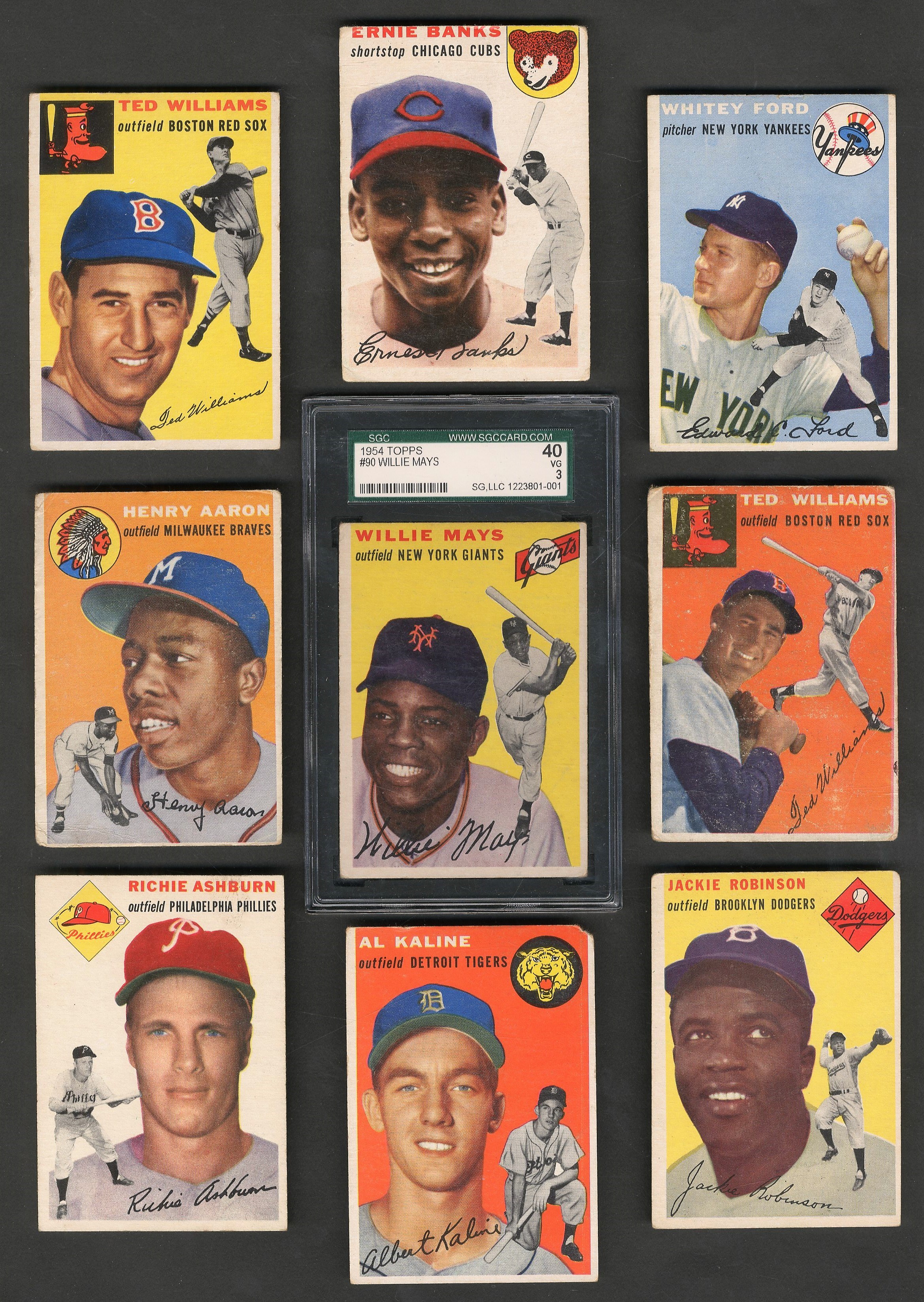- 1954 Topps Complete Set with PSA Graded (250)