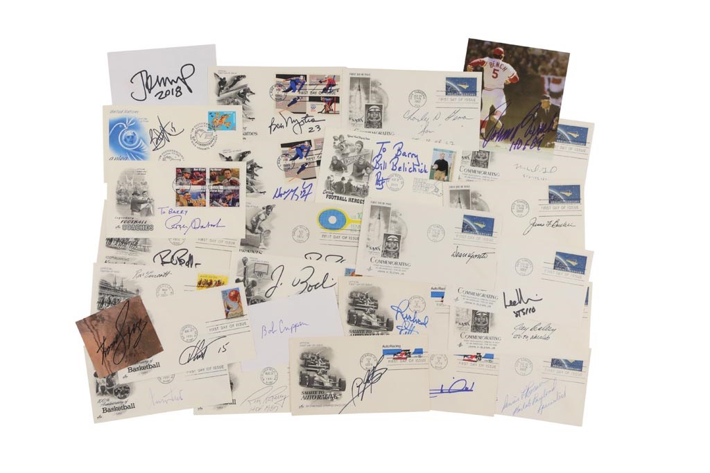 Baseball Autographs - Multi-Sport Autograph Collection of Mostly First Day Covers with 120+ Hall of Famers (400+)