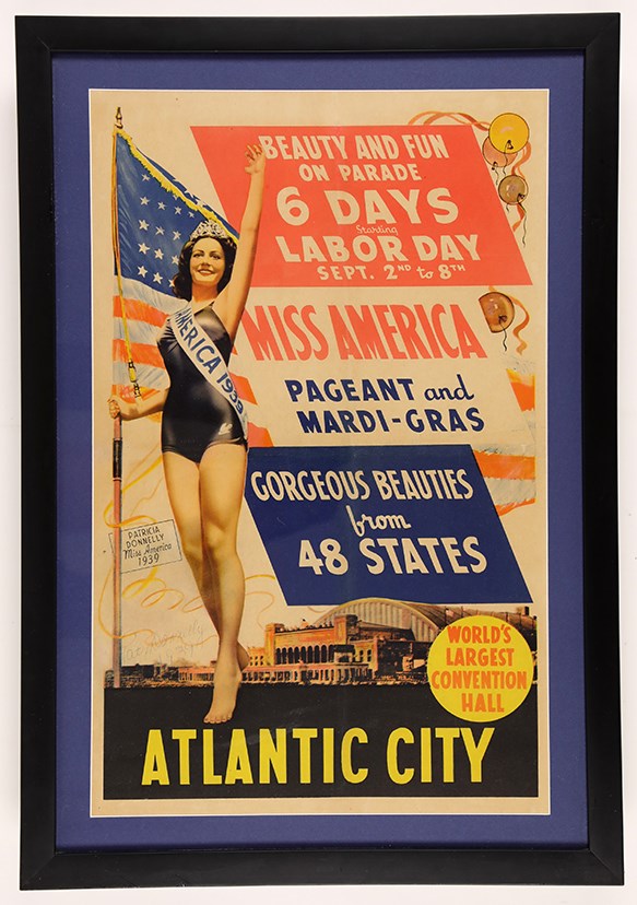 1939 Miss America Signed Advertising Poster