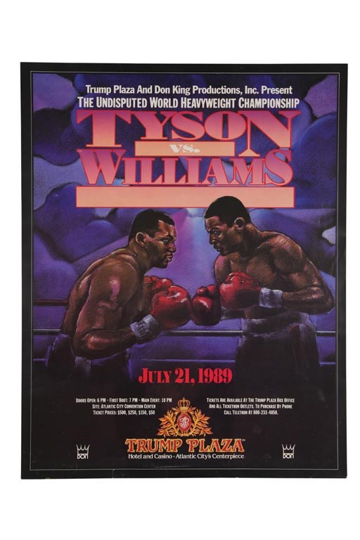 - 1987-90 Mike Tyson On-Site Fight Posters (4)