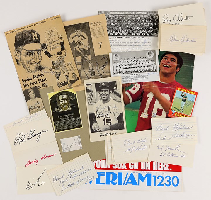 - Multi-Sport Hall of Famer and Star Autograph Collection (92+ )