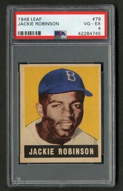 - 1948 Leaf #79 Jackie Robinson Rookie (PSA VG-EX 4)