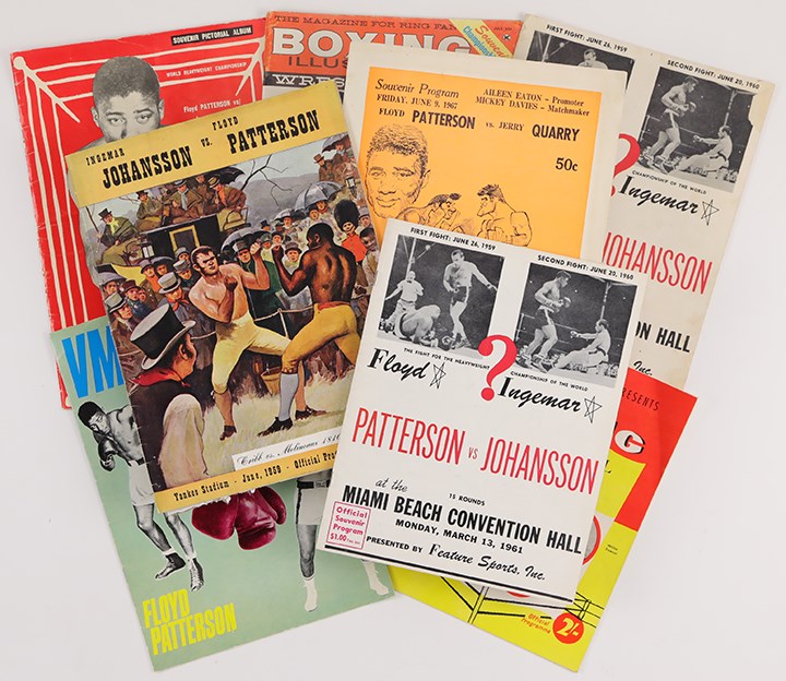 1958-68 Floyd Patterson Publications Lot of 8