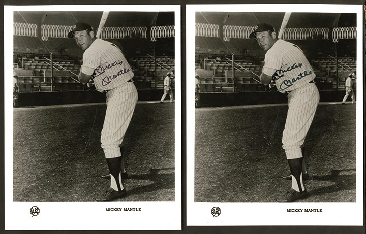 Group of Mantle Signed Photos (4)