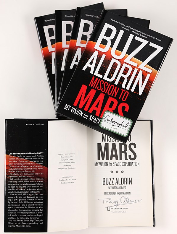 Buzz Aldrin, "Mission to Mars" Signed Copies (5)