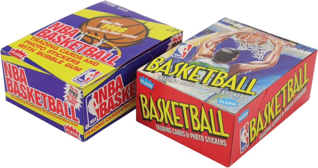 Basketball Cards - 1988 and 1989 Fleer Basketball Unopened Wax Boxes (2)