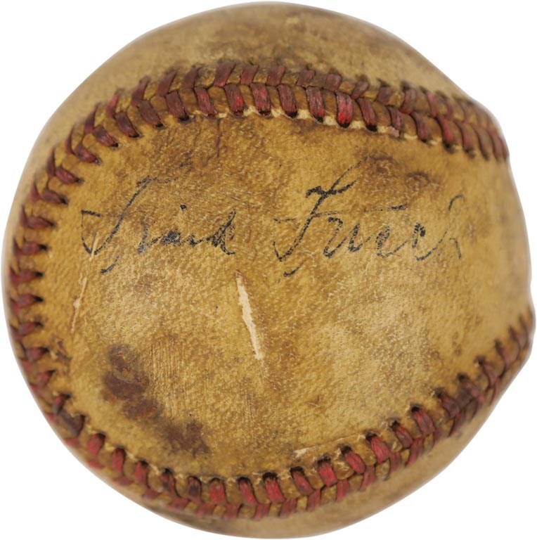 - Frankie Frisch Single-Signed Baseball (PSA)